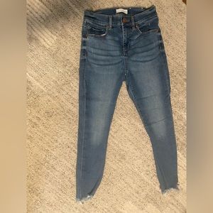 Loft skinny jeans: high waisted